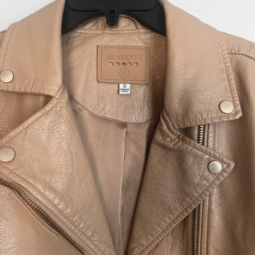 NWT Blank NYC Faux Leather Moto Jacket Size Small - Picture 6 of 15